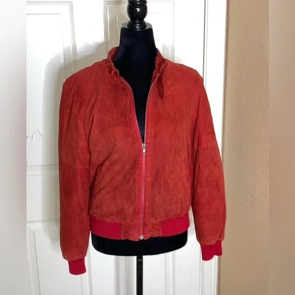 VINTAGE ABERCROMBIE & FITCH SUEDE LEATHER LINED SOUTHWEST WOOL JACKET MEDIUM‌‌‌‌ - Picture 7 of 11